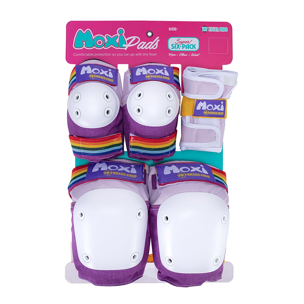 Roller skate safety gear including knee pads elbow pads and wrist guards