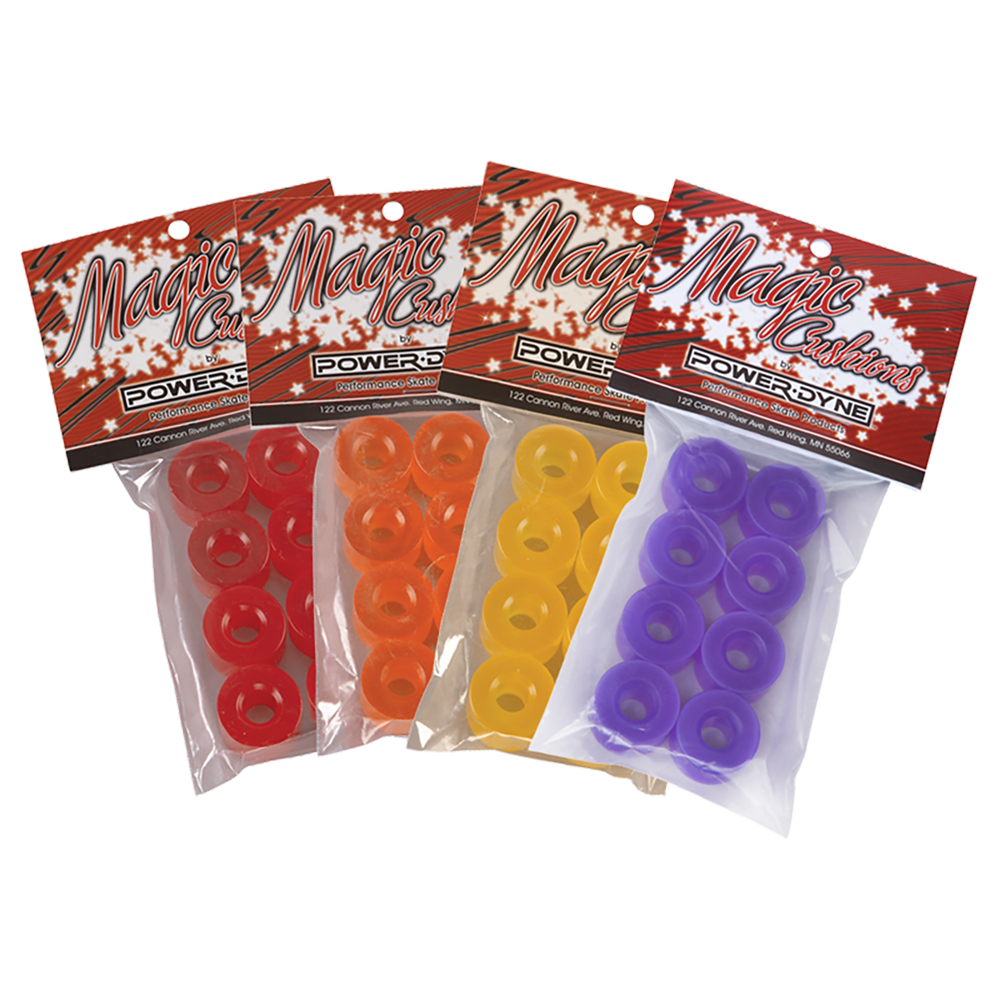 Roller skate cushions and bushings