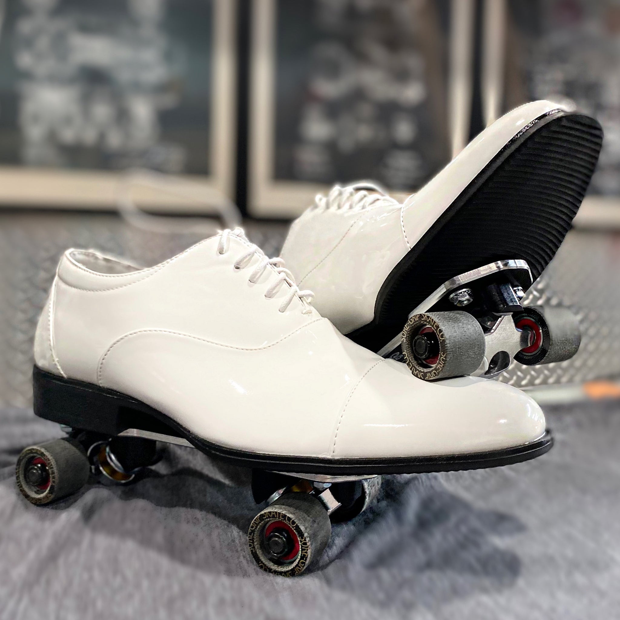dress shoe roller skates Labor for Custom Stacy Adams/Stacy Baldwin, Dress Shoe Cali Slide, Slider Rhythm Roller Skate