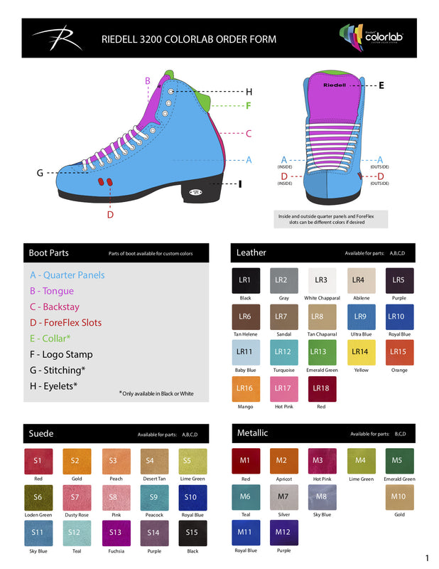 The Riedell Unity 3200 Skate