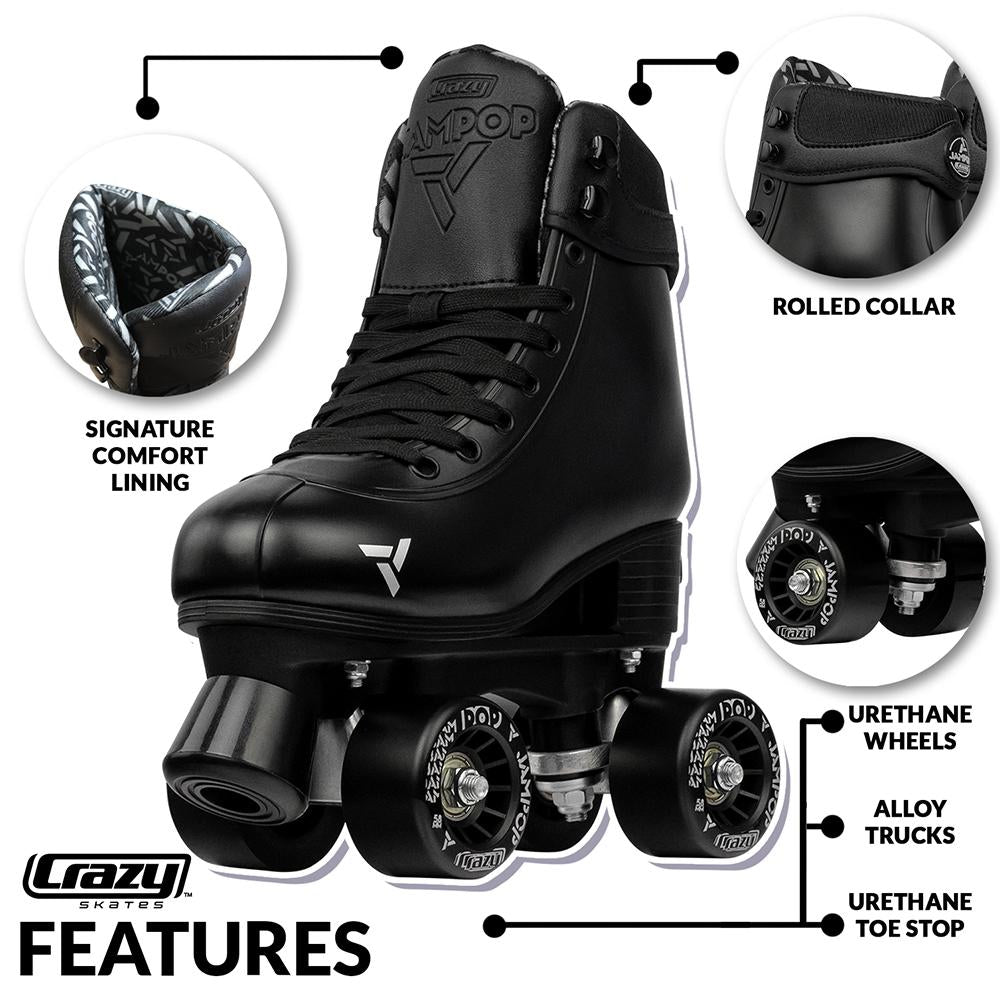 kids adjustable roller skates Crazy Jam pop