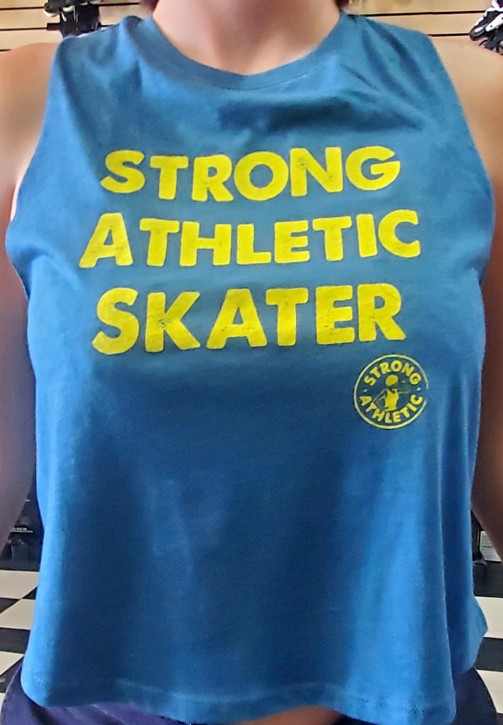 Strong Athletic Skater Crop Tank