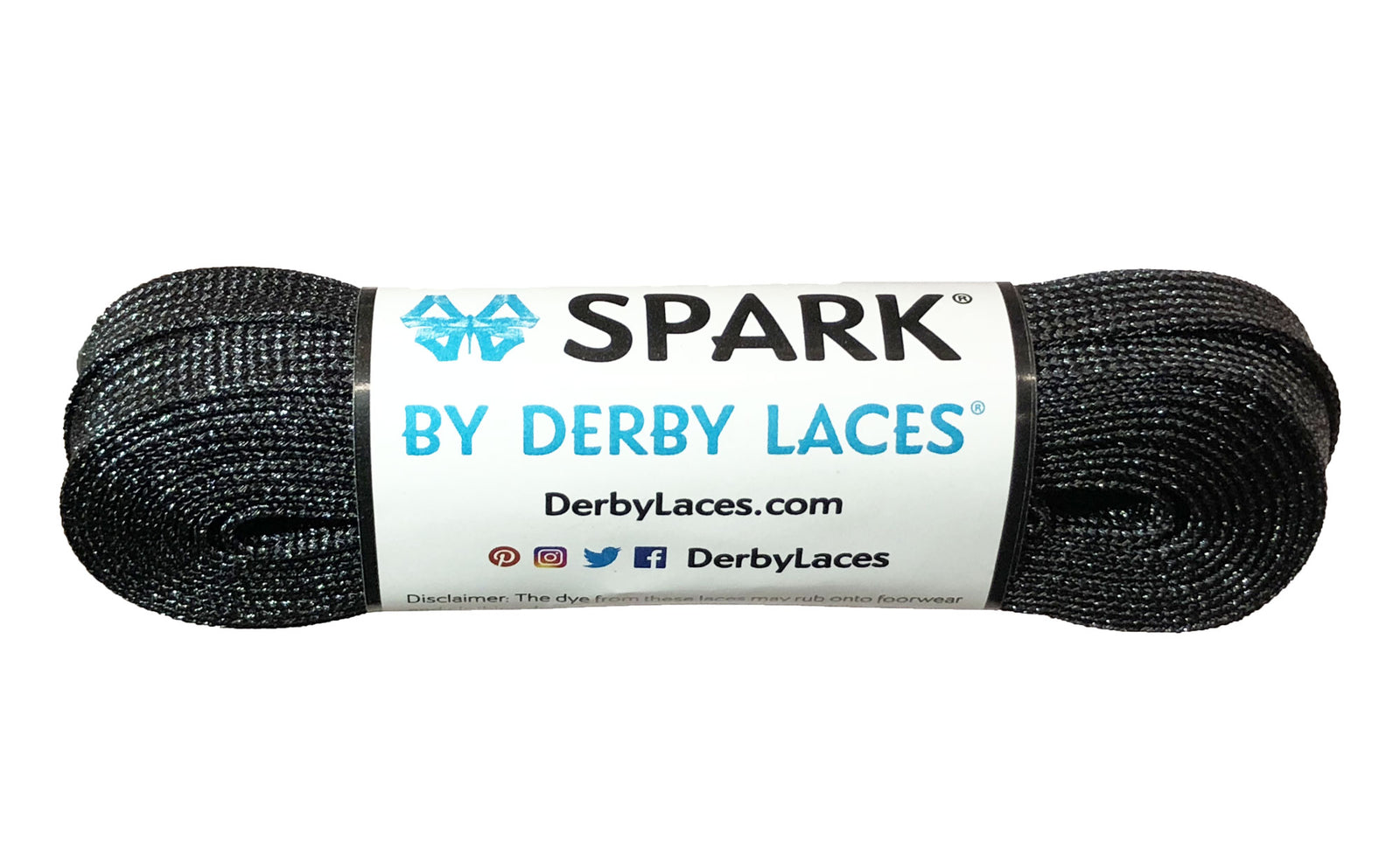 Black Derby Laces 84-inch roller skate laces