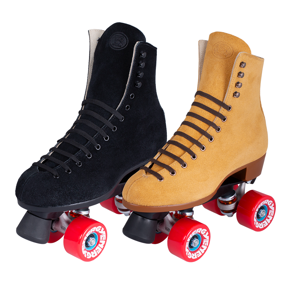 Riedell Zone 135 Skate outdoor wheels with adjustable toe stop