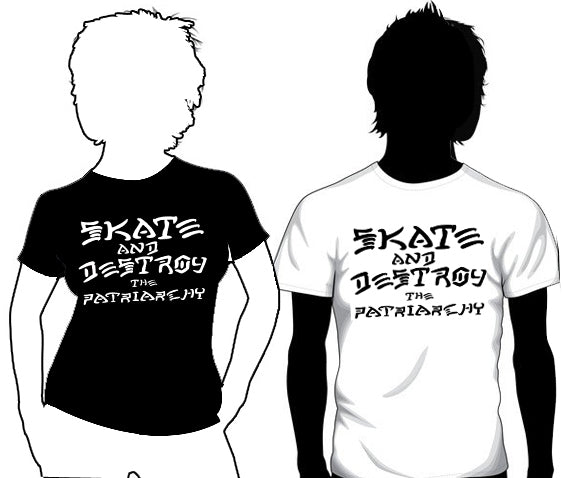 Skate &amp; Destroy the Patriarchy Tee