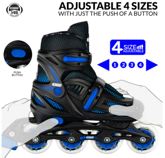 148 SIZE ADJUSTABLE Kids Inline