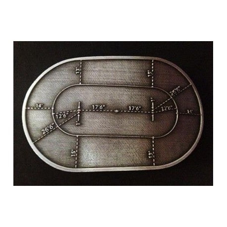 Flat Track Belt Buckle by Jackie Daniels