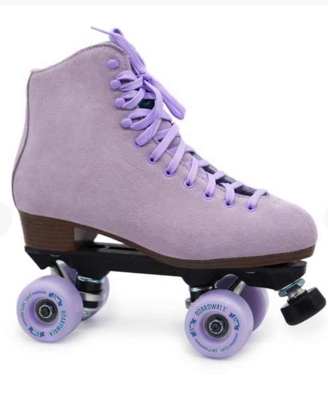Sure-grip Suede Boardwalk Skate in Lavender
